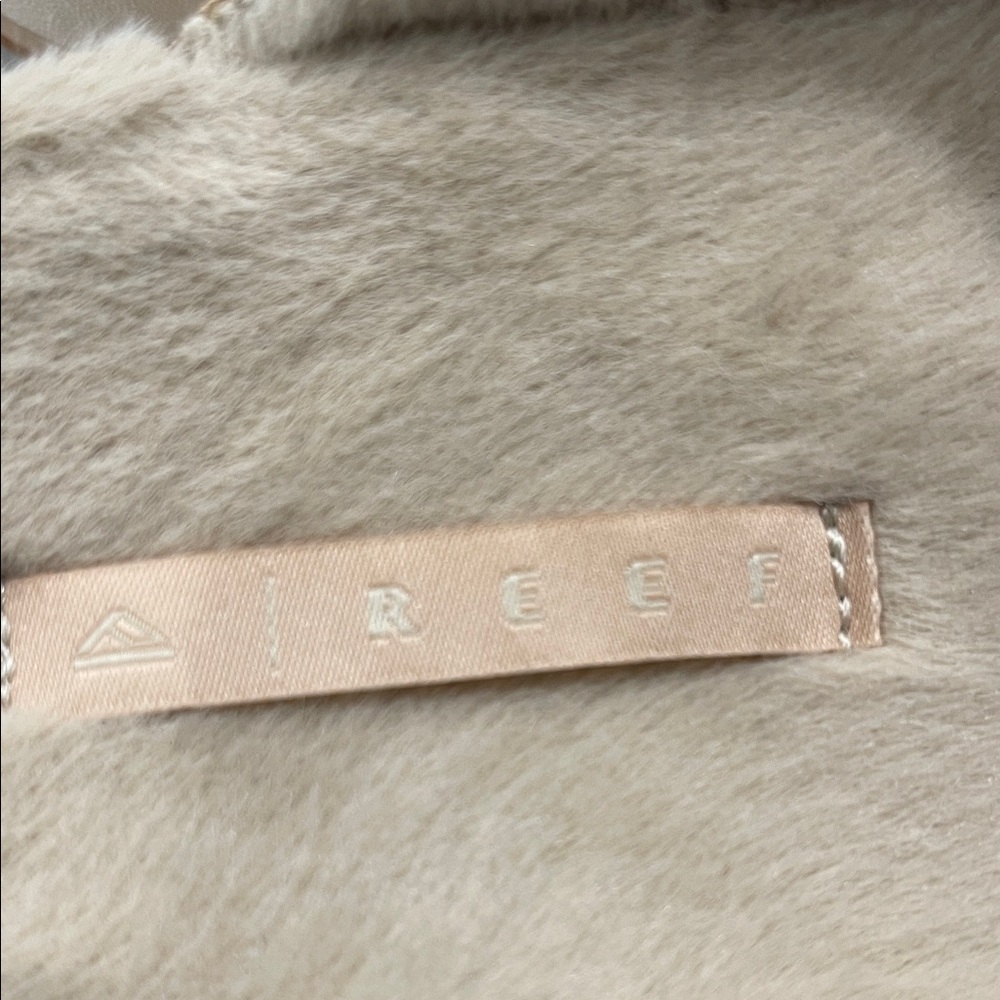 Reef Tan Suede Platform Slippers - Picture 2 of 4